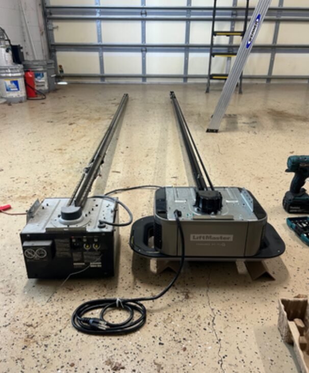 Professional technician providing expert garage door opener repair services in Grove City, Ohio